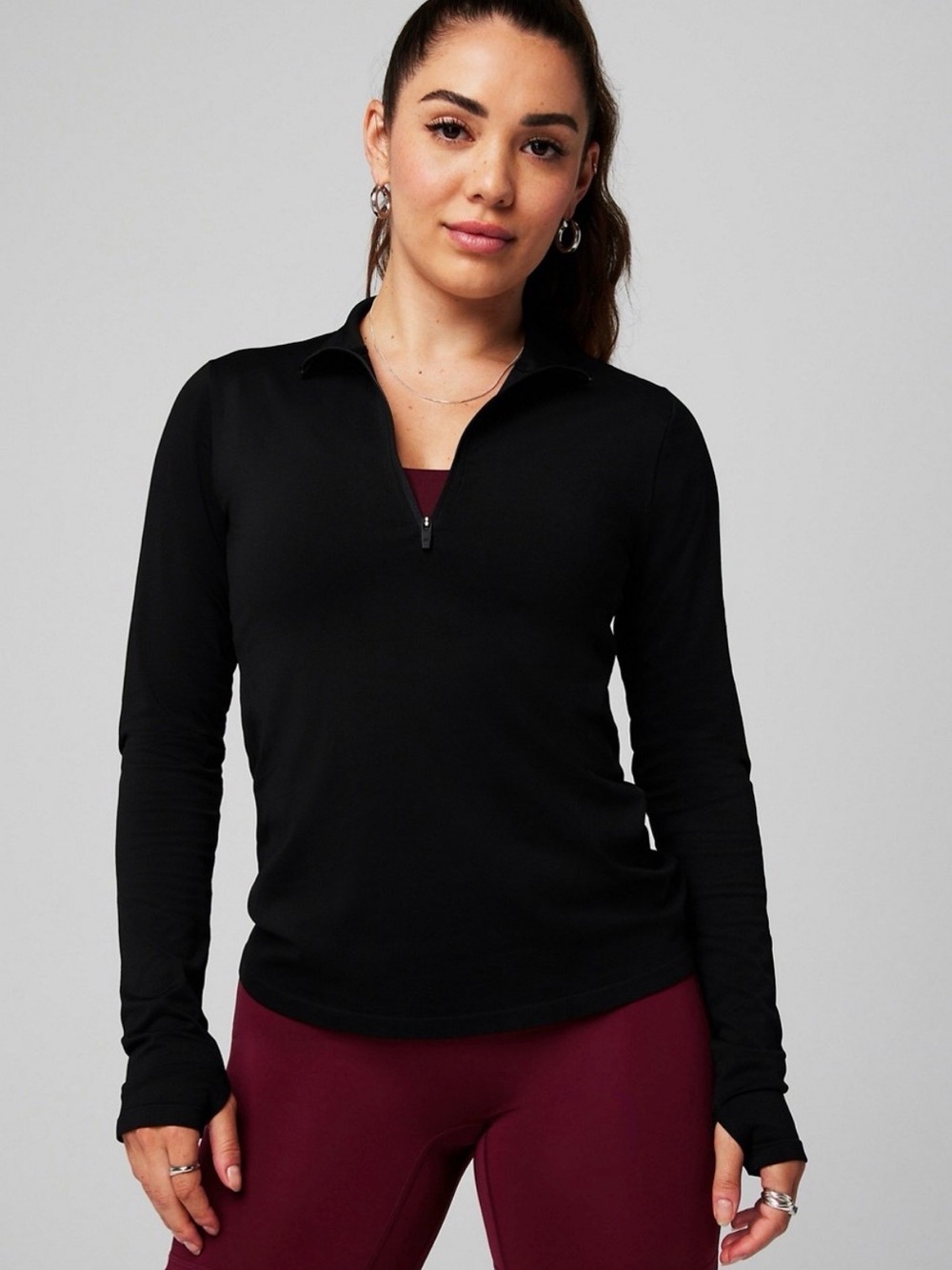 Fabletics Long-Sleeve Half-Zip Top - Women's Active Pullover